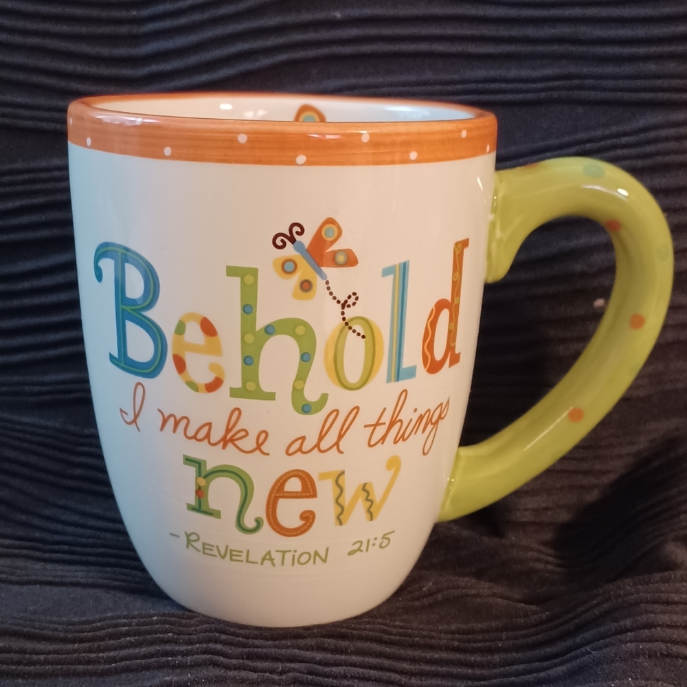 Certified International "Behold I make all things new" mug (102924B)